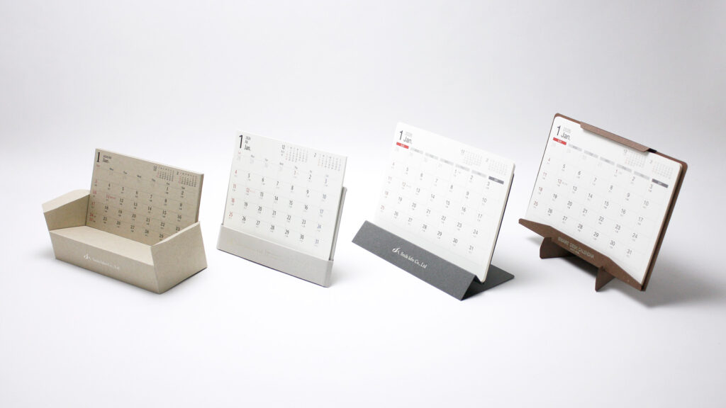 オリジナル卓上カレンダー4種類