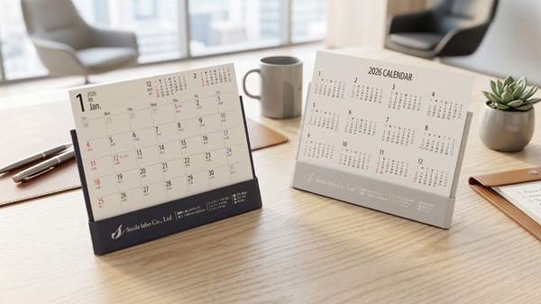 名入れ卓上カレンダー「プルスタンドカレンダー」